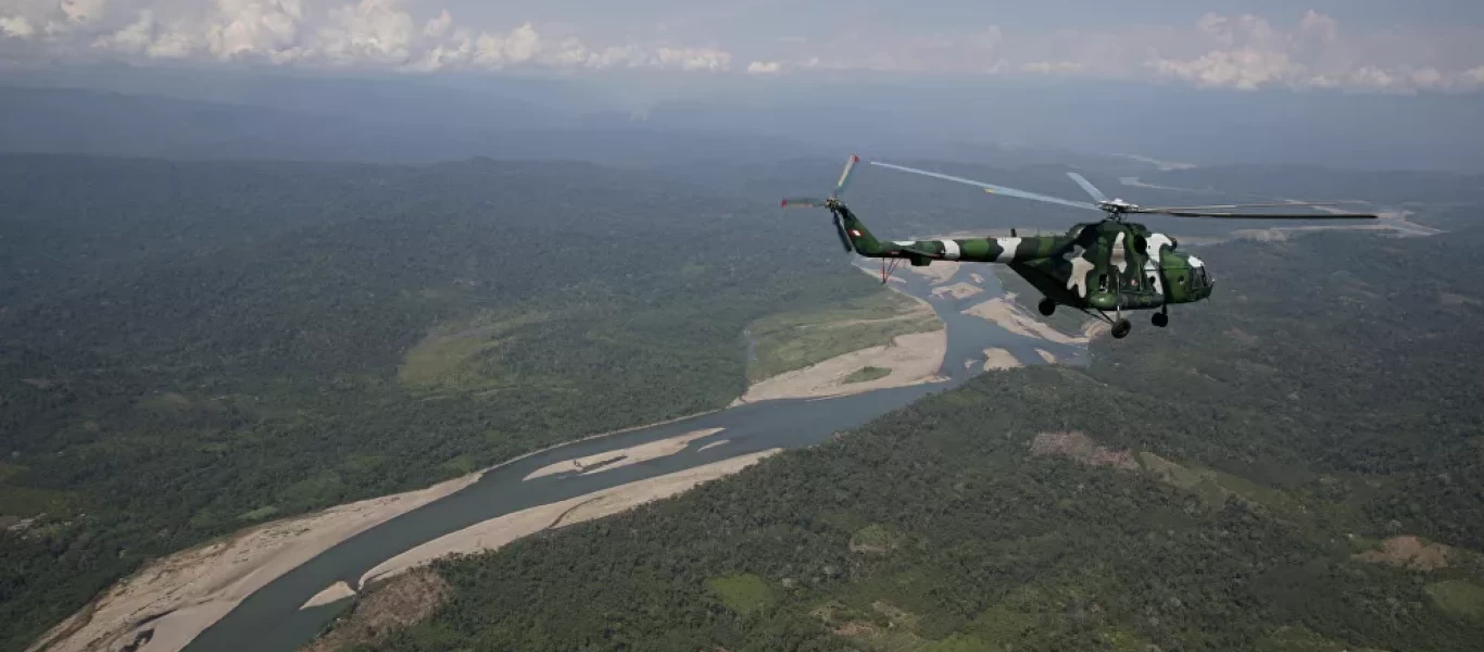 Πέντε νεκροί στρατιωτικοί στο Περού έπειτα από συντριβή ελικοπτέρου